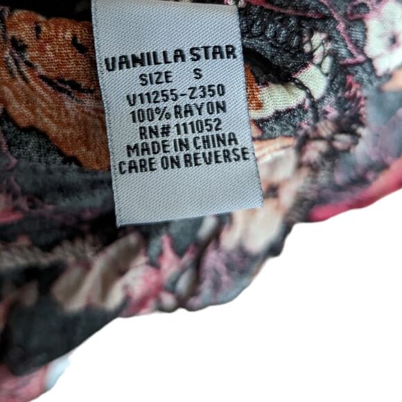 New Vanilla Star Off the Shoulder Floral Top Size S - Picture 8 of 8